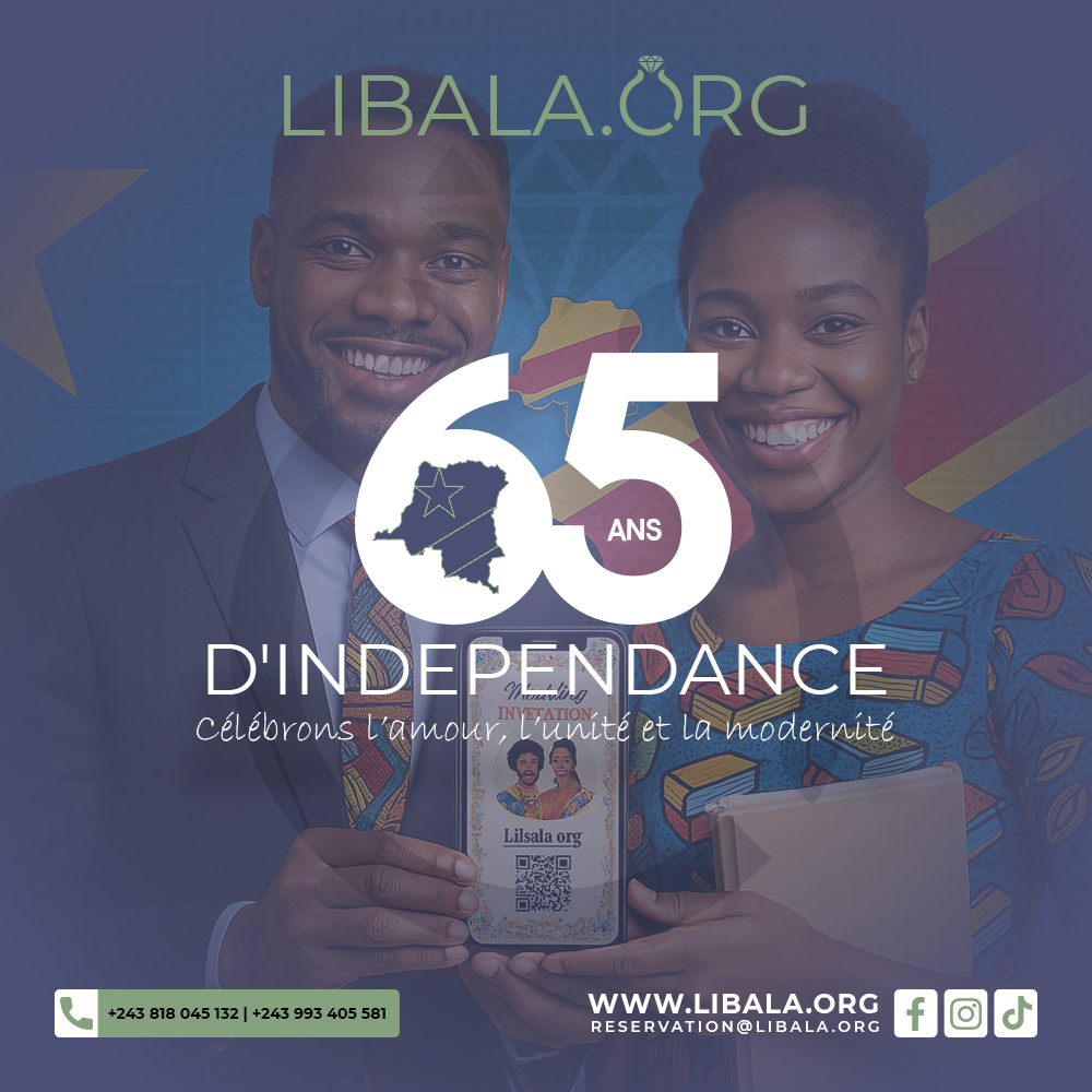 Affiche Commémorative – 65 ans d’Indépendance de la RDC - LIBALA.ORG