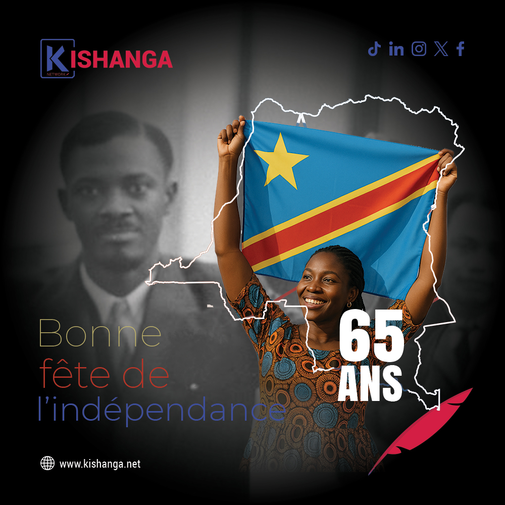 Affiche Commémorative – 65 ans d’Indépendance de la RDC - KISHANGA.NET